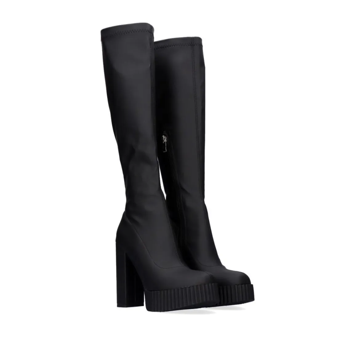 Bota Alta Com Calcanhar T5212-L1478 Preto