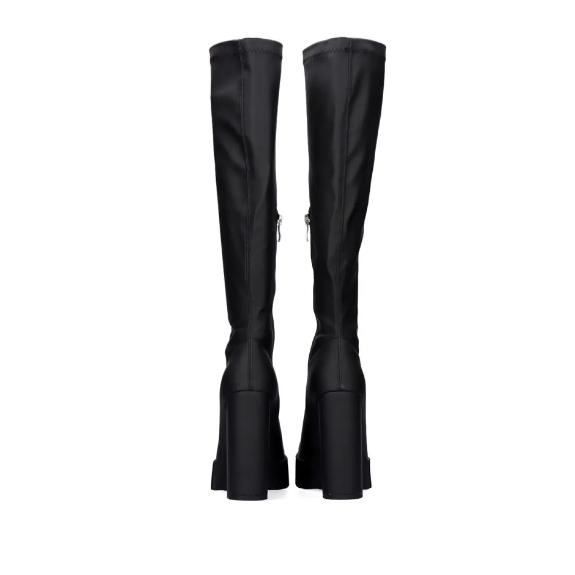 Bota Alta Com Calcanhar T5212-L1478 Preto