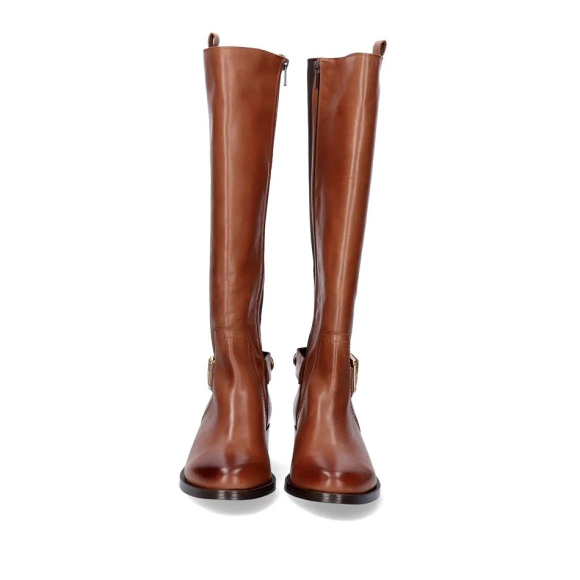 Bota Alta De Couro 741Ka Brandy