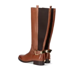 Bota Alta De Couro 741Ka Brandy