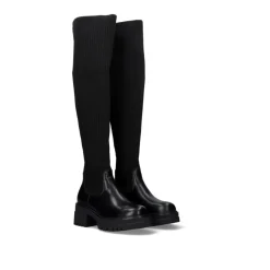 Bota Alta Meia Estilo B079-H1035 Preto