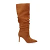 Bota Drapeada Diana-120 Camel Suede