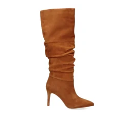 Bota Drapeada Diana-120 Camel Suede