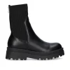 Bota Engomada Estilo Meia T3653-M2587 Em Preto