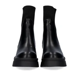 Bota Engomada Estilo Meia T3653-M2587 Em Preto