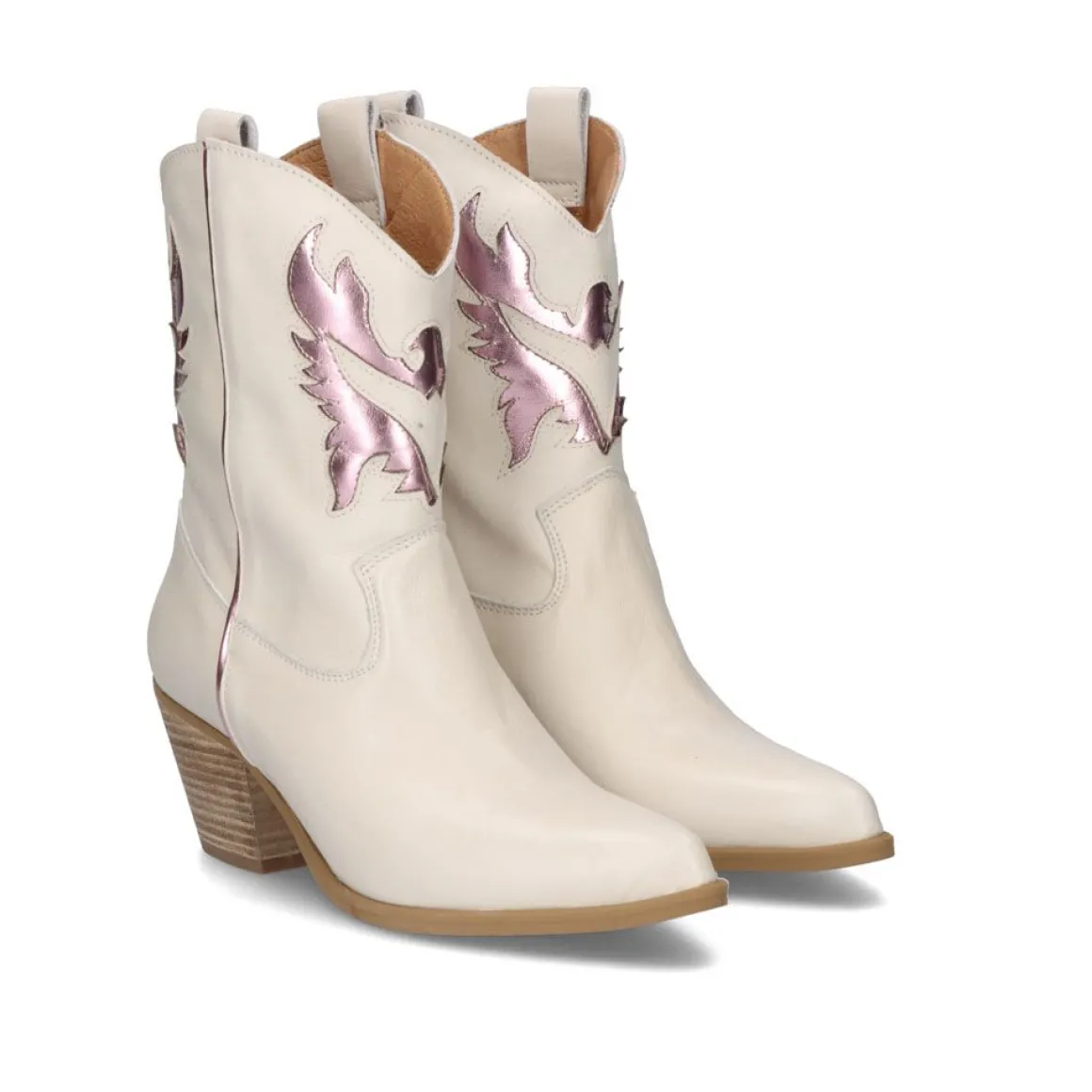 Bota Estilo Cowboy Cesar-710 Offwhite