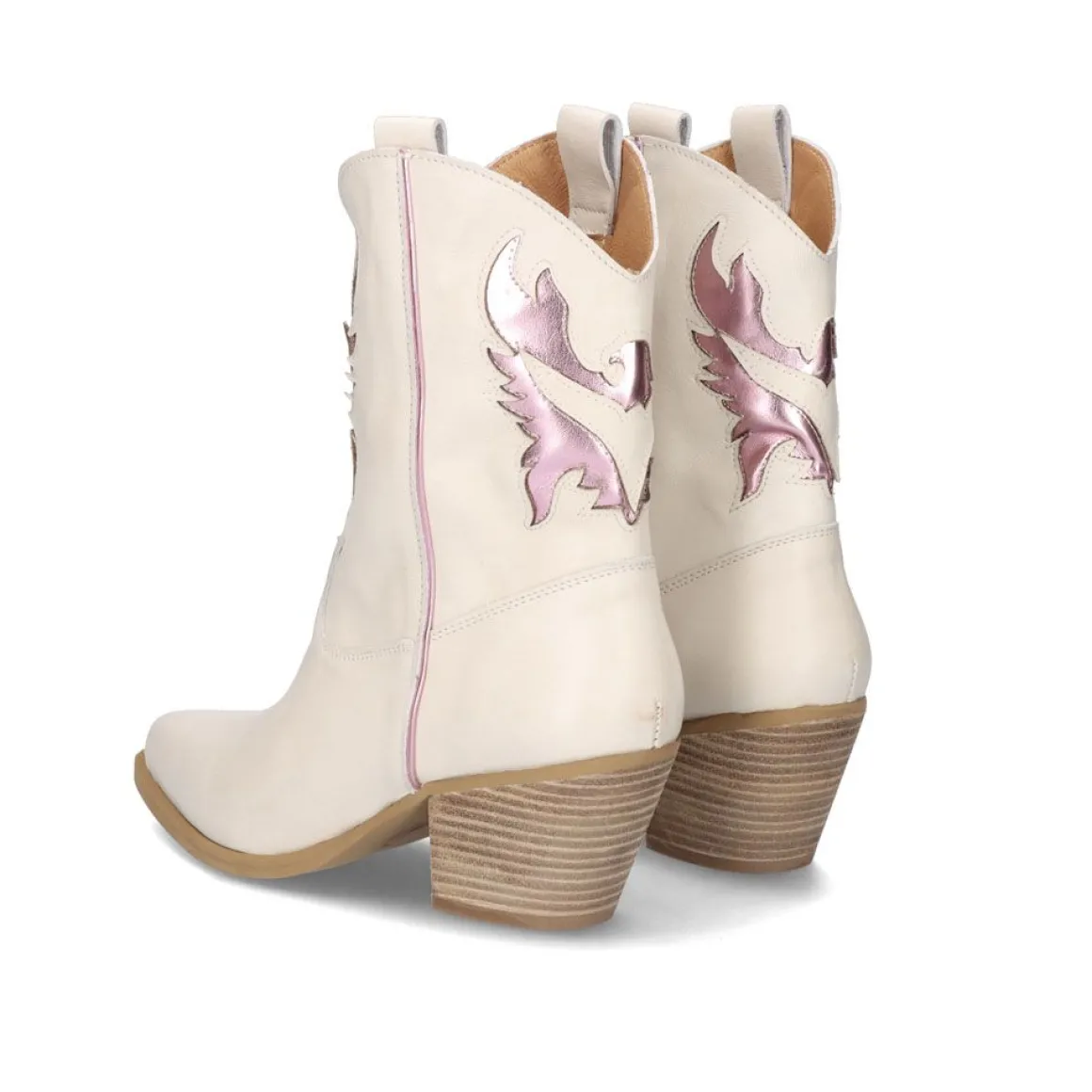 Bota Estilo Cowboy Cesar-710 Offwhite