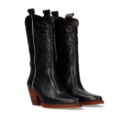 Bota Estilo Cowboy Free-9950 Black White