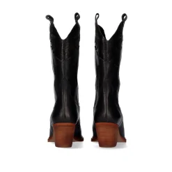 Bota Estilo Cowboy Free-9950 Black White