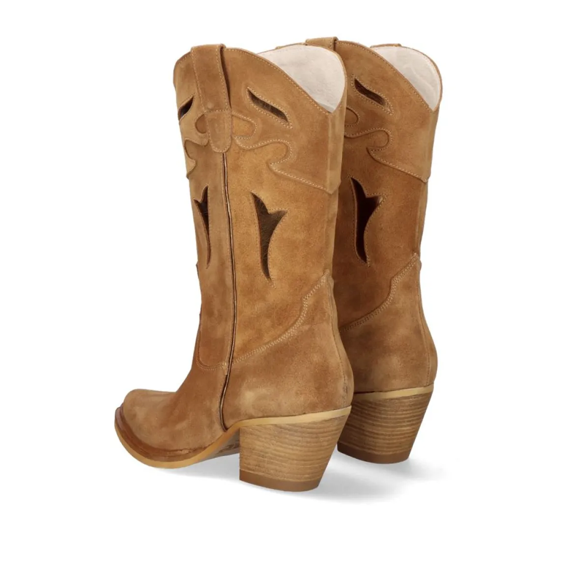 Bota Exe Estilo Cowboy Free-9950 Camel Metalico