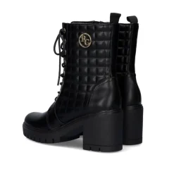 Botas Estilo Militar Com Salto Rita-635 Em Preto