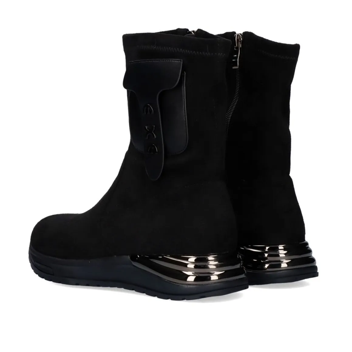 Botin Estilo Meia Em Preto Y2315-H217