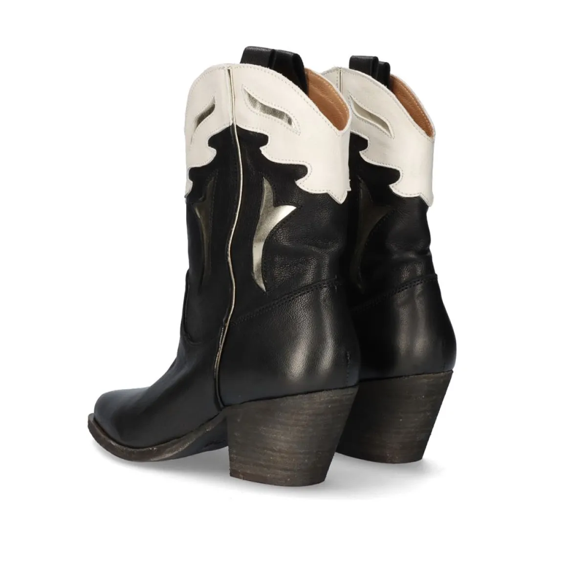 Botines Cowboy Cesar-700 Camel Preto