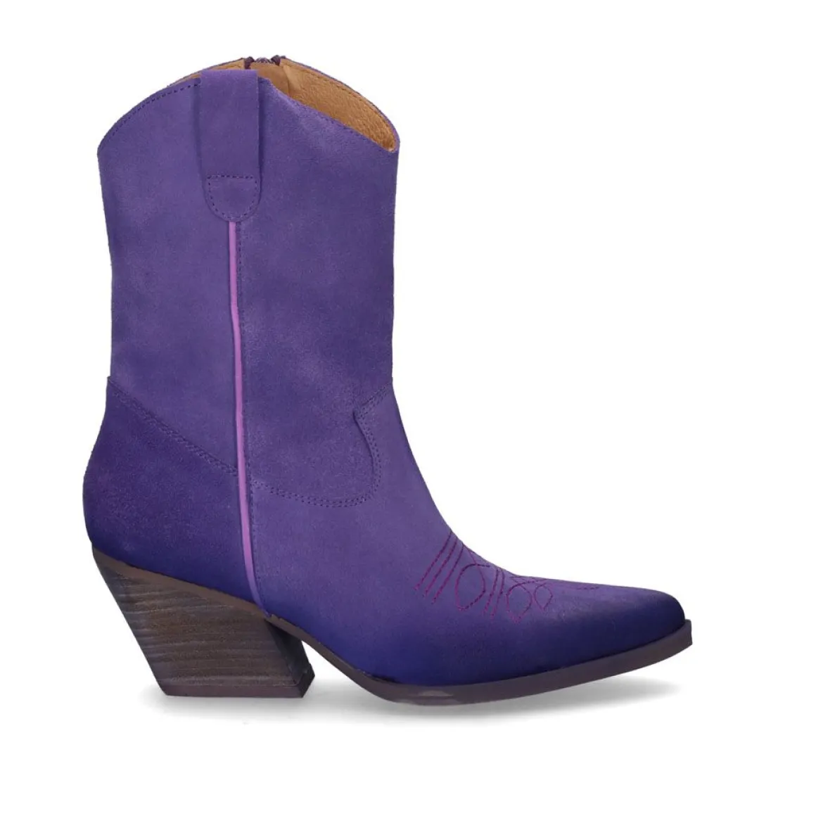 Botines Cowboy Dallas-100 Roxo