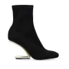 Botins De Microfibra Maggie-600 Preto