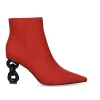 Botins De Salto (>8 Cm) Samantha-810 Vermelho