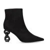 Botins De Salto (>8 Cm) Samantha-810 Microfiber Preto