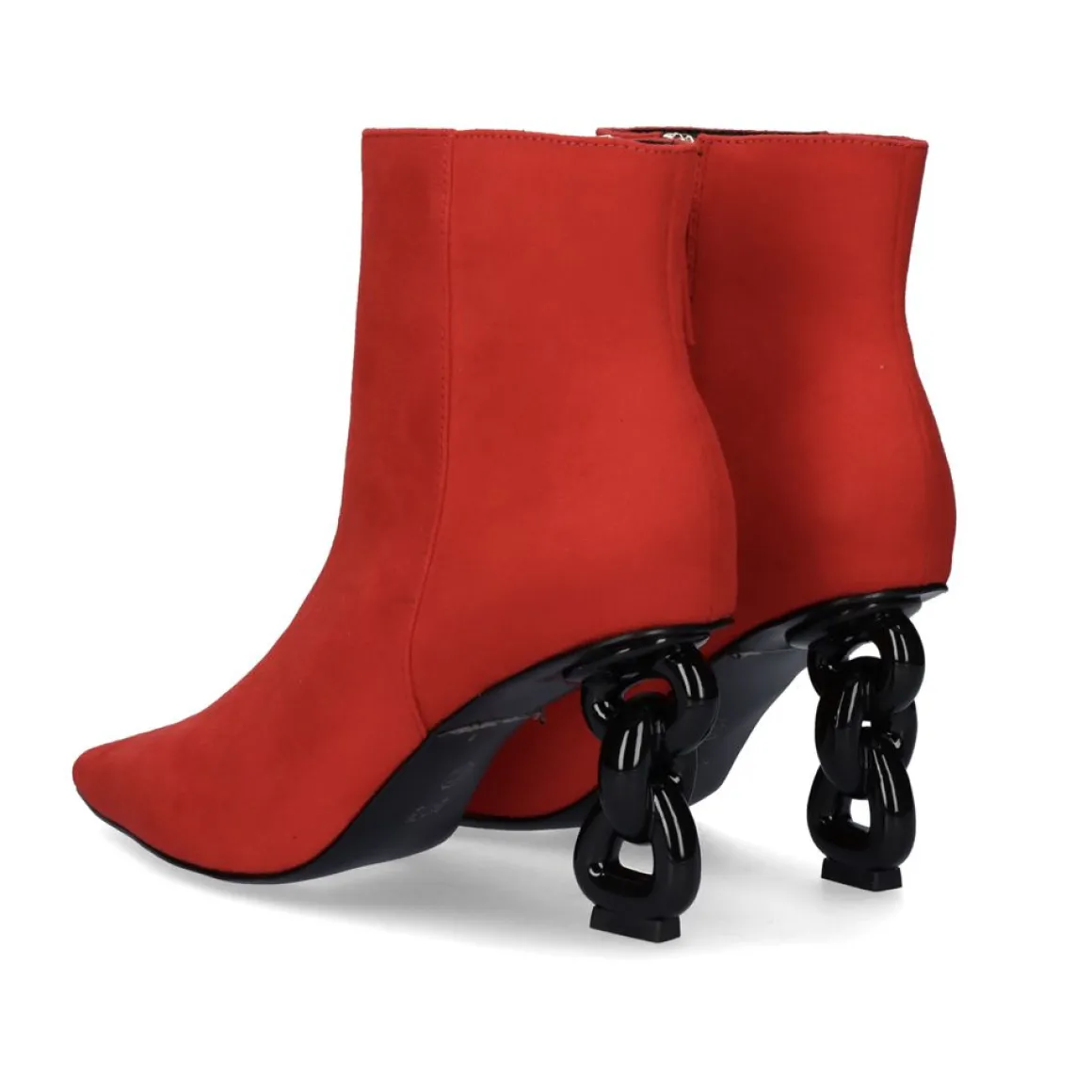 Botins De Salto (>8 Cm) Samantha-810 Vermelho