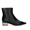 Botins De Salto Baixo Latina-221 Preto