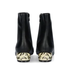 Botins De Salto Baixo Latina-221 Preto