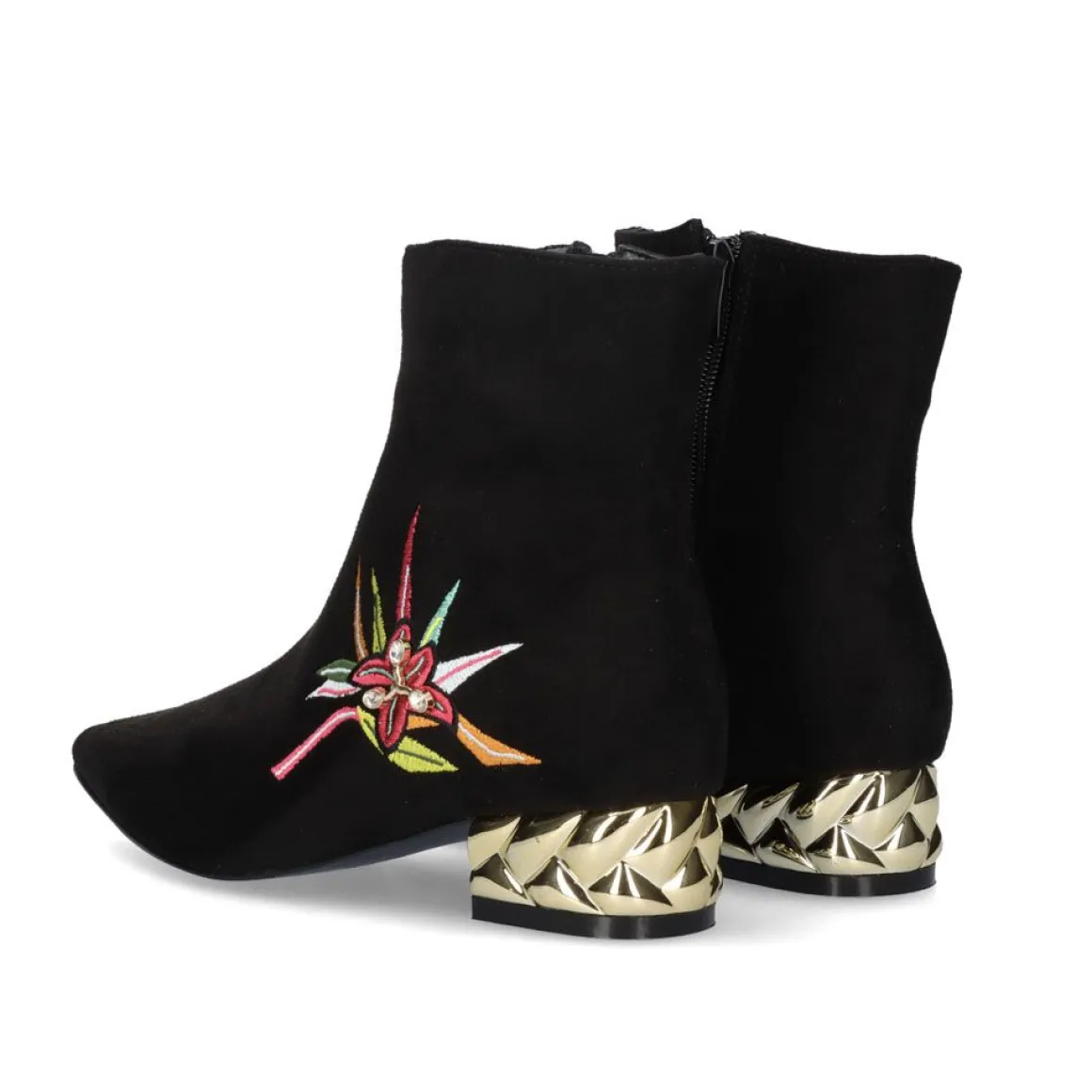 Botins De Saltobaixo Latina-211 Preto