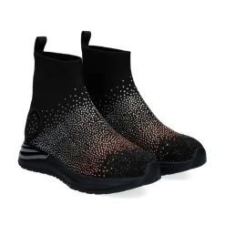 Estilo Meia Y2315-H502 Em Preto Com Brilhantes