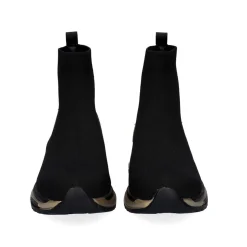 Estilo Meia Y2315-H307 Em Preto Com Detalhes Dourados