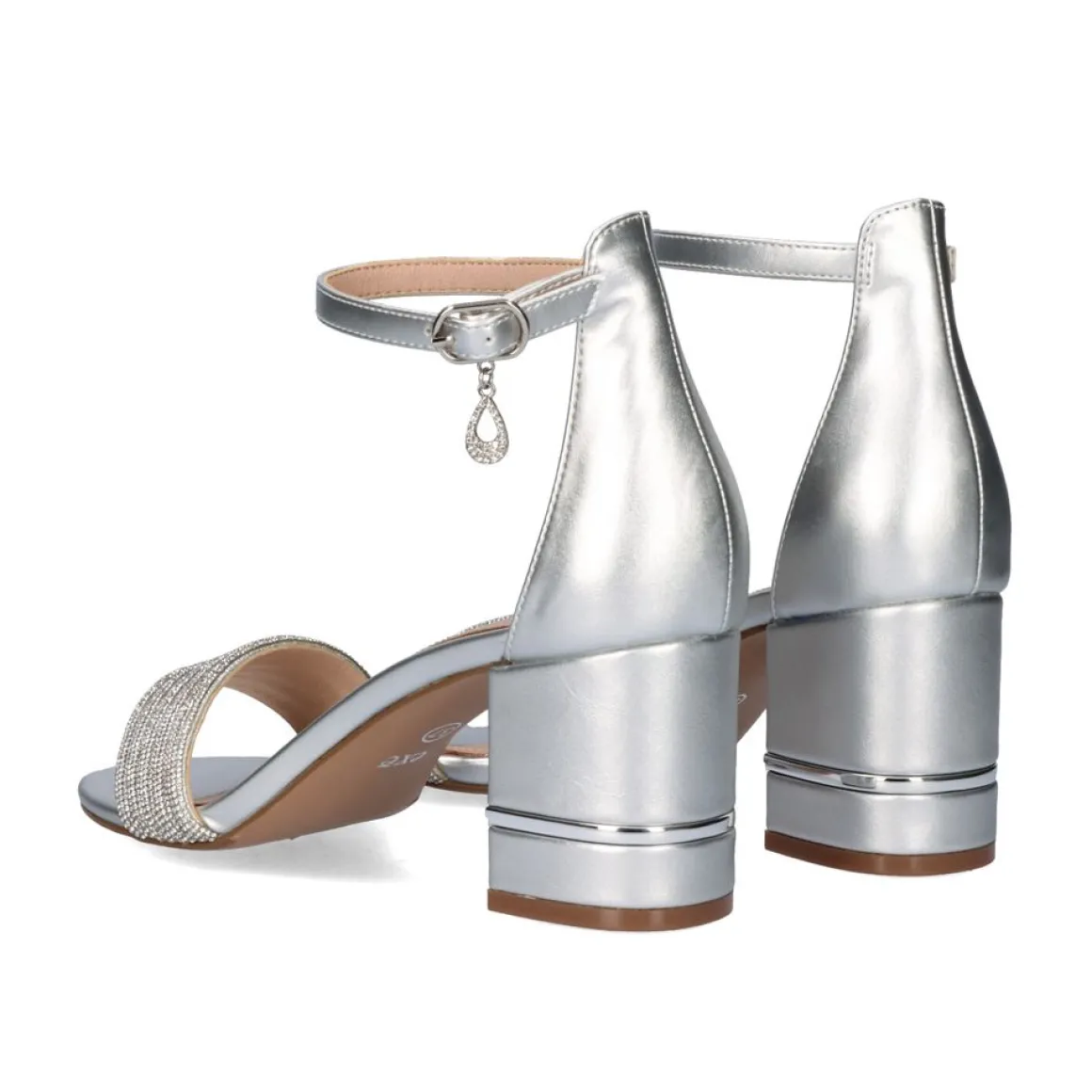 Heel Sandal 23V Penny-296 Prata