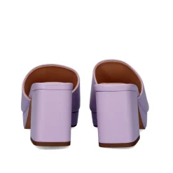 Lina-502 Sandálias Tipo Tamanho Lilas Com Salto Alto