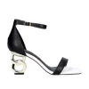 Low Heeled Sandal Lilian-055 Preto Branco