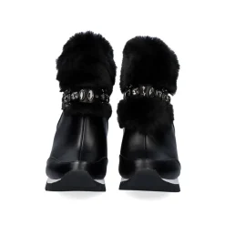 Meias Boot Tenis Com Cabelo Em Preto Y2327-J88