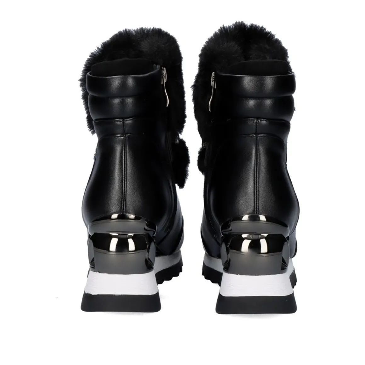 Meias Boot Tenis Com Cabelo Em Preto Y2327-J88