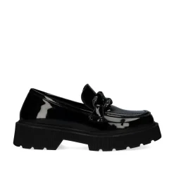 Mocassins Estilo Charol Pb6265-T7 Em Preto