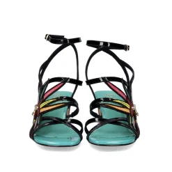 Nova Sandalia De Salto Baixo Luisa-400 Preto