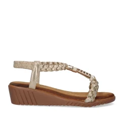 Sandalia Cunha Exe Confort 721-Jd26 Dourado