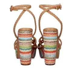 Sandalia De Calcanhar Ophelia-510 Bege