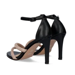 Sandalia De Calcanhar Rebeca-233 Preto