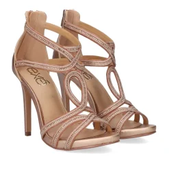 Sandalia De Calcanhar Silvia-528 Ouro