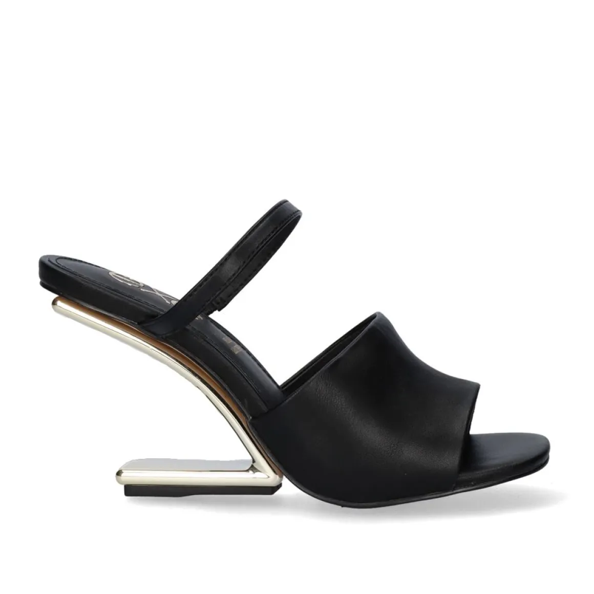 Sandalia De Salto Alto Maggie-865 Strass Preta