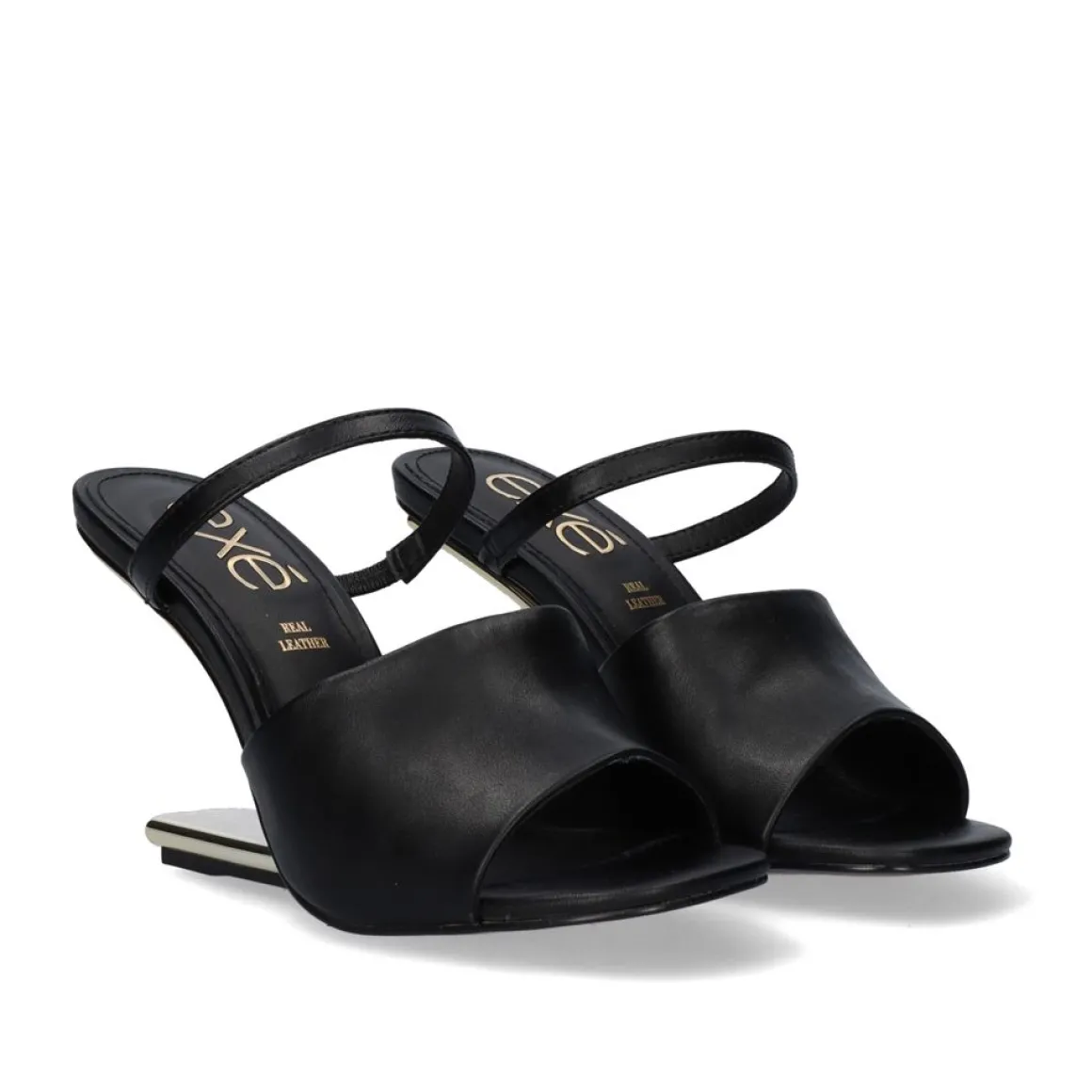 Sandalia De Salto Alto Maggie-865 Strass Preta