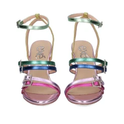 Sandalia De Salto Alto Rebeca-313 Multicolor