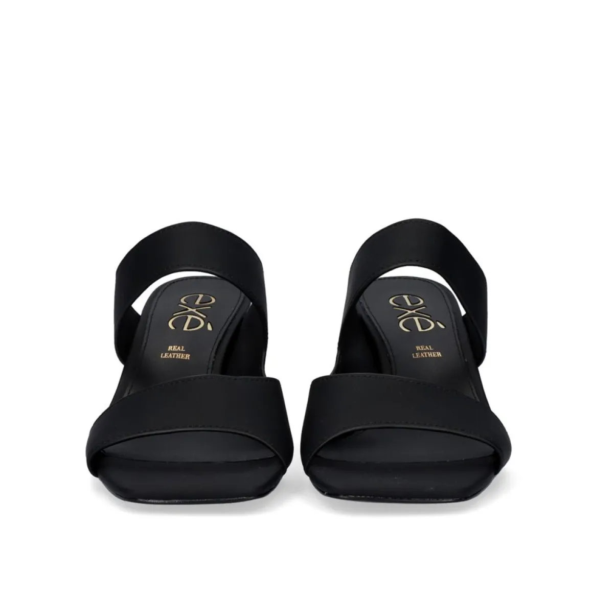 Sandalia De Salto Baixo Brenda-105 Preta