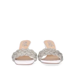 Sandalia De Salto Baixo Jennifer-040 Branco