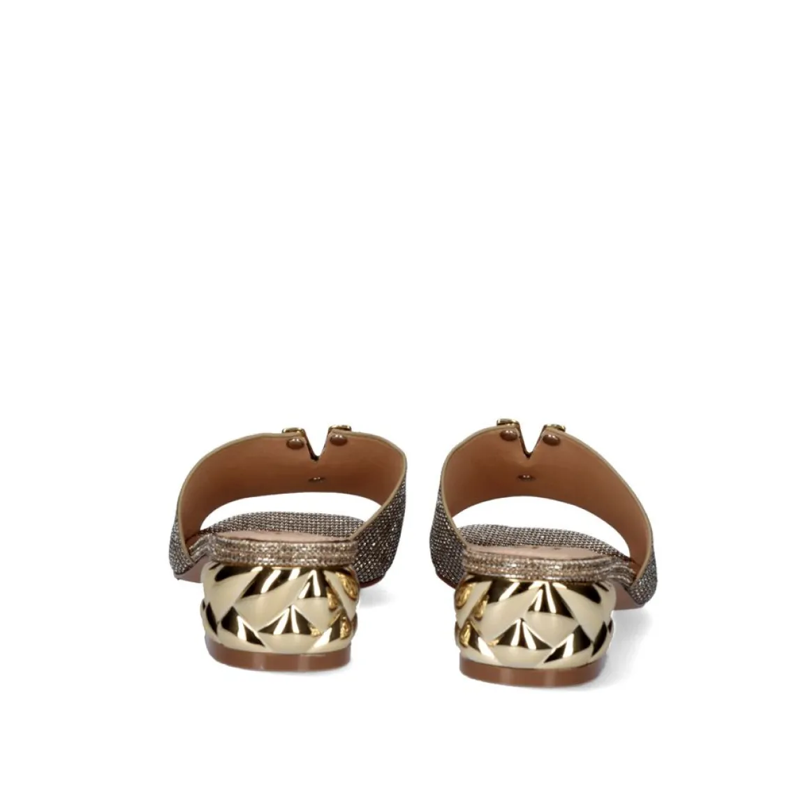 Sandalia De Salto Baixo Katy-811 Rosa - Silver