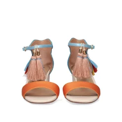 Sandalia De Salto Baixo Luisa-277 Aqua