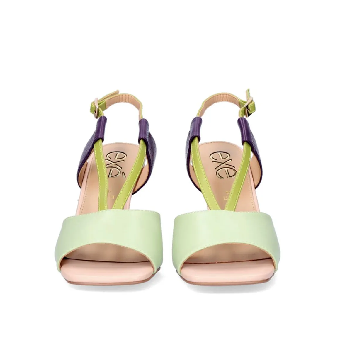 Sandalia De Salto Baixo Lilian-164 Verde