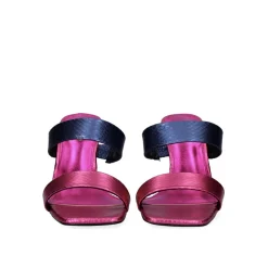 Sandalia De Salto Baixo Lilian-162 Fuxia