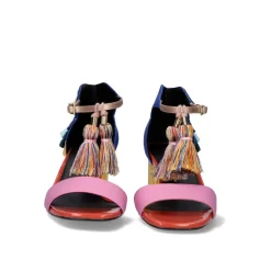 Sandalia De Salto Baixo Luisa-310 Rosa