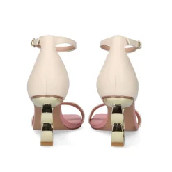 Sandalia De Salto Baixo Lilian-055 Ice