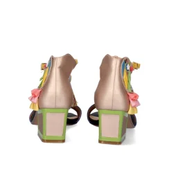 Sandalia De Salto Baixo Luisa-310 Azul